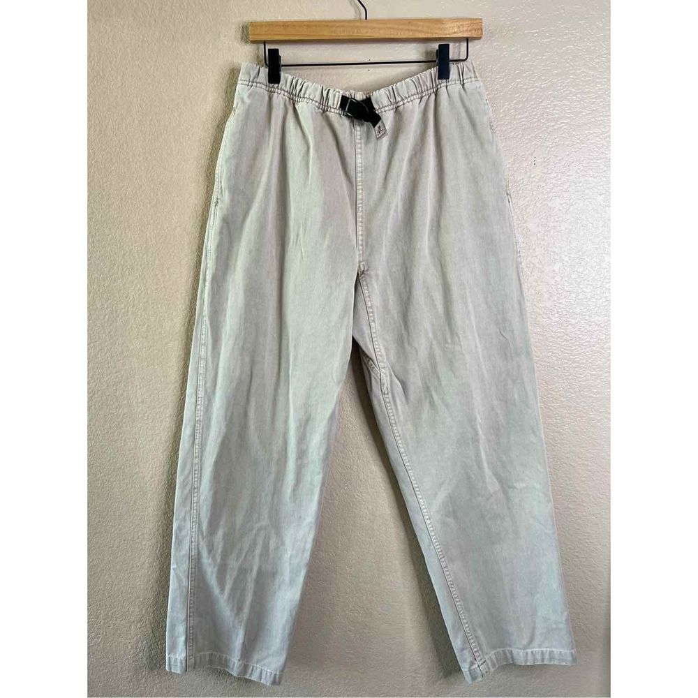 Gramicci Mens Size L Cotton Belted Climbing Hiking Pants Tan Outdoor